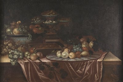Table with Fruits and Sweets by Unknown